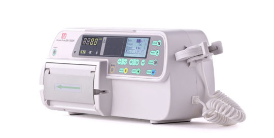 Horizontal infusion pump