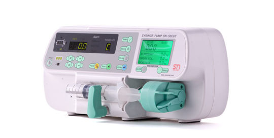 Single channel syringe pump